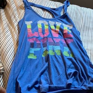 simple PINK tank top